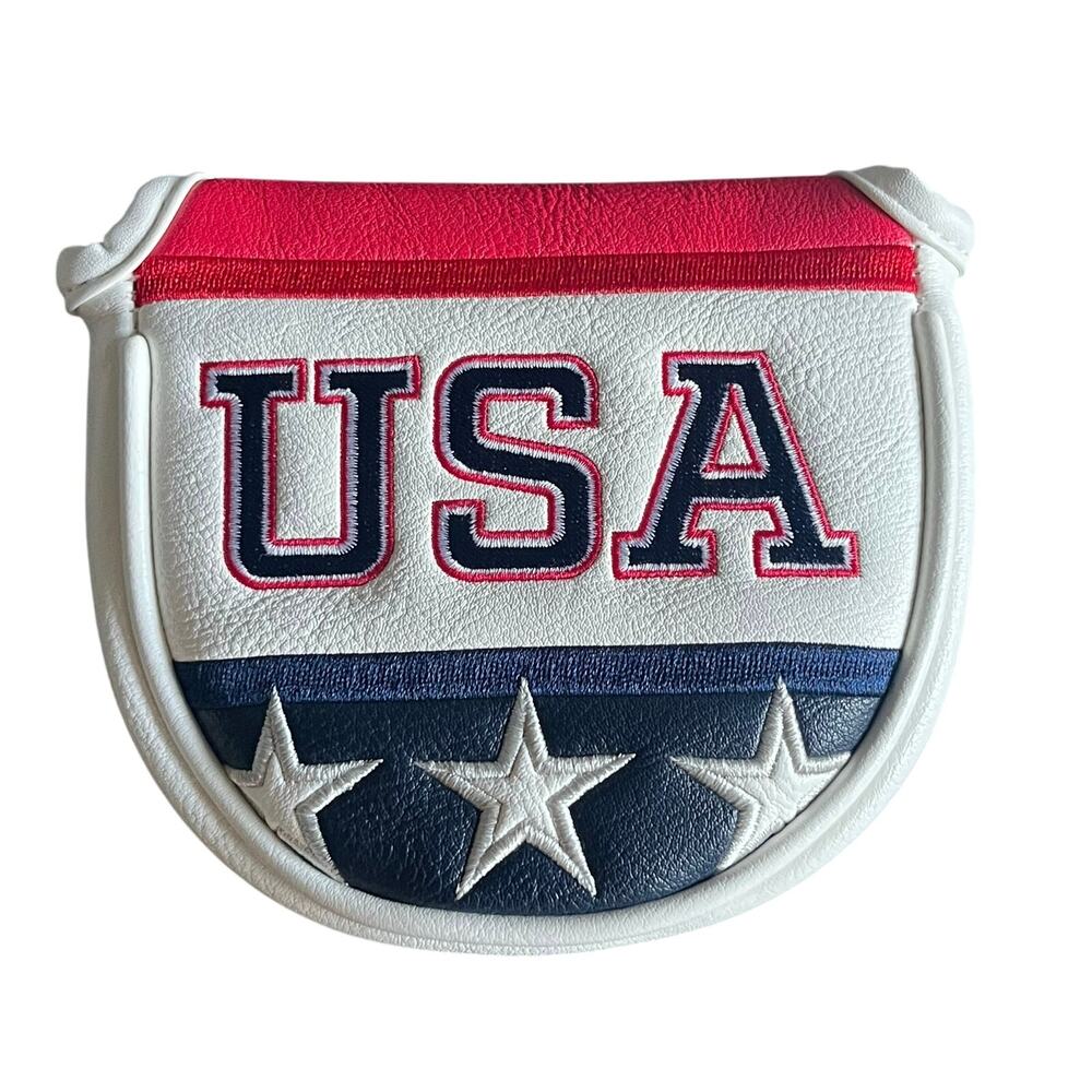 CMC DESIGN USA MALLET PUTTER HEADCOVER MAGNETIC LIMITED EDITION RYDER CUP